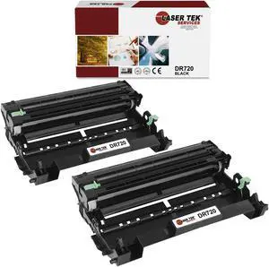 2Pk LTS DR-720 Black Compatible for Brother DCP8110DN, HL5450DN 6180DW Drum Unit