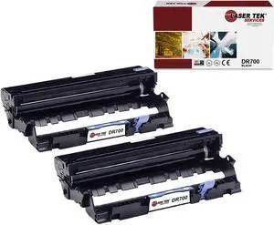 2Pk LTS DR-700 Black Compatible for Brother HL 7050 7050N Drum Unit
