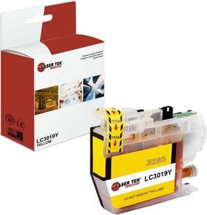Laser Tek Services Compatible High Yield Ink Cartridge Replacement for Brother LC-3019 LC3019Y Works with Brother MFCJ5330DW J6530DW Printers (Yellow, 1 Pack) - 1,500 Pages