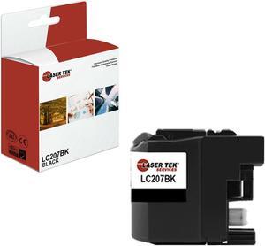 Laser Tek Services Compatible High Yield Ink Cartridge Replacement for Brother LC-207 LC207BK Works with Brother MFCJ4320DW J4420DW Printers (Black, 1 Pack) - 1,200 Pages