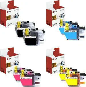 Laser Tek Services Compatible High Yield Ink Cartridge Replacement for Brother LC-3029 Works with Brother MFCJ5330DW J6530DW Printers (Black, Cyan, Magenta, Yellow, 8 Pack)