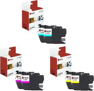 Laser Tek Services Compatible High Yield Ink Cartridge Replacement for Brother LC-20E LC20EC LC20EM LC20EY Works with Brother MFCJ5920DW J985DW Printers (Cyan, Magenta, Yellow, 6 Pack)