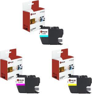 Laser Tek Services Compatible High Yield Ink Cartridge Replacement for Brother LC-20E LC20EC LC20EM LC20EY Works with Brother MFCJ5920DW J985DW Printers (Cyan, Magenta, Yellow, 3 Pack)