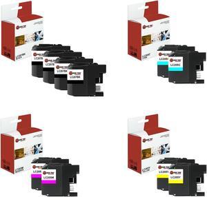 Laser Tek Services Compatible High Yield Ink Cartridge Replacement for Brother LC-207 LC207BK Works with Brother MFCJ4320DW J4420DW Printers (Black, Cyan, Magenta, Yellow, 10 Pack)