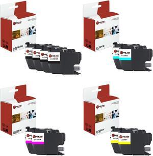 Laser Tek Services Compatible High Yield Ink Cartridge Replacement for Brother LC-20E LC20EBK LC20EC LC20EM LC20EY Works with Brother MFCJ5920DW J985DW Printers (Black, Cyan, Magenta, Yellow, 10 Pack)