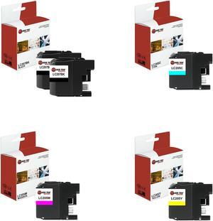 Laser Tek Services Compatible High Yield Ink Cartridge Replacement for Brother LC-207 LC207BK Works with Brother MFCJ4320DW J4420DW Printers (Black, Cyan, Magenta, Yellow, 5 Pack)