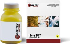 Laser Tek Services Compatible Toner Refill Kit Replacement for Brother TN210 TN-210Y Works with Brother HL-3040CN 3070CW, MFC-9010CN Printers (Yellow, 1 Pack) - 1,400 Pages Laser Tek Services Compatible Toner Refill Kit Replacement for Brother TN210 TN-210Y Works with Brother HL-3040CN 3070CW, MFC-9010CN Printers (Yellow, 1 Pack) - 1,400 Pages