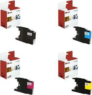 Laser Tek Services® Black and Color Brother LC-75BK LC-75C LC-75M LC-75Y (1BK, 1C, 1M, 1Y)