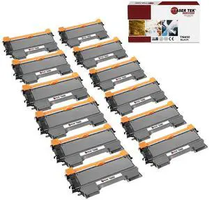 12Pk LTS TN-450 Black Compatible for Brother HL2130 2132, MFC7460 Toner