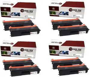 Laser Tek Services Compatible Extra High Yield Toner Cartridge Replacement for Brother TN-439 Works with Brother HLL8360CDW L8360CDWT, MFCL8900CDW Printers (Black, Cyan, Magenta, Yellow, 8 Pack)