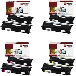 Laser Tek Services Compatible High Yield Toner Cartridge Replacement for Brother TN-436 Works with Brother HLL8260CDW L8360CDWT, MFCL8610CDW Printers (Black, Cyan, Magenta, Yellow, 8 Pack)