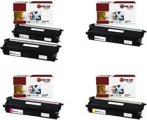 Laser Tek Services Compatible Toner Cartridge Replacement for Brother TN-433 Works with Brother HLL8260CDW L8360CDW, MFCL8610CDW Printers (Black, Cyan, Magenta, Yellow, 5 Pack)
