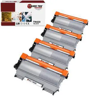 4Pk LTS TN-420 Black Compatible for Brother HL2220 2230, MFC7240 Toner Cartridge