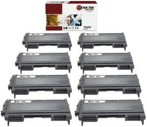 8Pk LTS TN-350 Black Compatible for Brother HL2030 2040, MFC7420 Toner Cartridge