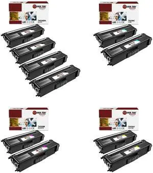 Laser Tek Services Compatible High Yield Toner Cartridge Replacement for Brother TN-336 Works with Brother HLL8250CDN L8350CDW, MFCL8600CDW Printers (Black, Cyan, Magenta, Yellow, 10 Pack)