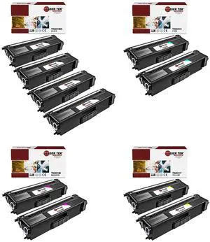 Laser Tek Services Compatible Toner Cartridge Replacement for Brother TN-331 TN331BK TN331C TN331M TN331Y Works with Brother HLL8250CDN, MFCL8600CDW Printers (Black, Cyan, Magenta, Yellow, 10 Pack)