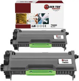 2Pk LTS TN-880 Black Hi-Yield Compatible for Brother HLL6200DW L6200DWT Toner