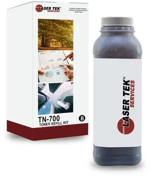 LTS TN700 Black Toner Refill Kit Compatible for Brother HL-7050 7050N