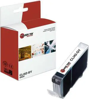 Laser Tek Services Compatible High Yield Ink Cartridge Replacement for Canon CLI-42 CLI42-GY Works with Canon Pixma PRO-100 Printers (Grey, 1 Pack) - 492 Pages