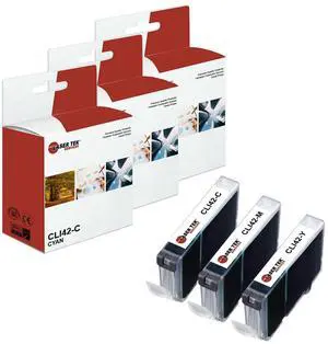 Laser Tek Services Compatible High Yield Ink Cartridge Replacement for Canon CLI-42 CLI42-C CLI42-M CLI42-Y Works with Canon Pixma PRO-100 Printers (Cyan, Magenta, Yellow, 3 Pack)