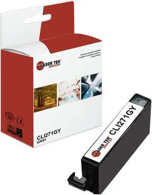 Laser Tek Services Compatible High Yield Ink Cartridge Replacement for Canon CLI-271 CLI271GY Works with Canon Pixma MG5720 MG5721, TS5020 TS6020 Printers (Grey, 1 Pack)