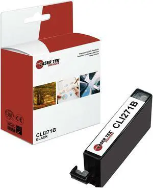 Laser Tek Services Compatible High Yield Ink Cartridge Replacement for Canon CLI-271 CLI271B Works with Canon Pixma MG5720 MG5721, TS5020 TS6020 Printers (Black, 1 Pack) - 665 Pages