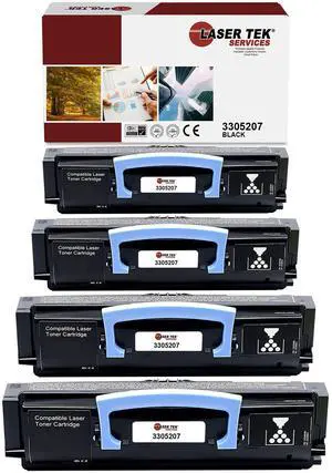 4Pk LTS 3305207 Black High Yield Compatible for DELL 3330 Toner Cartridge
