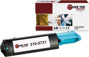 Laser Tek Services Compatible Toner Cartridge Replacement for Dell 310-5731 Works with Dell Color Laser 3000 3000cn 3100 3100cn Printers (Cyan, 1 Pack) - 4,000 Pages