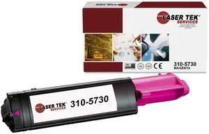Laser Tek Services Compatible Toner Cartridge Replacement for Dell 310-5730 Works with Dell Color Laser 3000 3000cn 3100 3100cn Printers (Magenta, 1 Pack) - 4,000 Pages