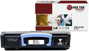 Laser Tek Services Compatible Toner Cartridge Replacement for Dell 330-4130 330-4131 Works with Dell Laser 2230 2230D Printers (Black, 1 Pack) - 3,500 Pages
