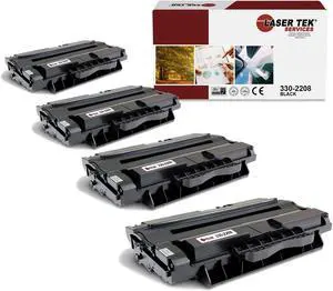 4Pk LTS 330-2208 Black Compatible for Dell 2335dn 2355dn Toner Cartridge