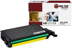 Laser Tek Services Compatible Toner Cartridge Replacement for Dell 2145 330-3786 Works with Dell Color Laser 2145CN Printers (Yellow, 1 Pack) - 5,500 Pages