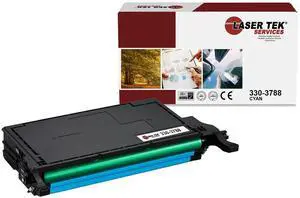 Laser Tek Services Compatible Toner Cartridge Replacement for Dell 2145 330-3788 Works with Dell Color Laser 2145CN Printers (Cyan, 1 Pack) - 5,500 Pages
