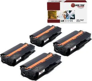 Laser Tek Services® 4 pack Dell B1260 (331-7328) Black Compatible Replacement Toner Cartridges