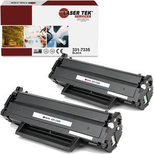 Laser Tek Services Compatible Toner Cartridge Replacement for Dell B1160 331-7335 Works with Dell B1163w B1165nfw B1160 Printers (Black, 2 Pack) - 1,500 Pages