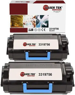 2Pk LTS 3319756 Black Compatible for Dell B5460dn B5465dnf Toner Cartridge