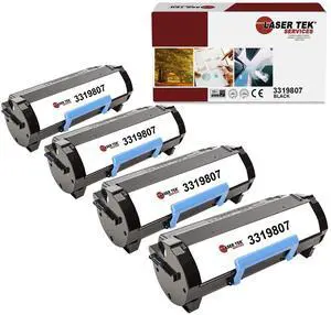 4Pk LTS 3319807 Black Compatible for DELL B3460 B3460DN Toner Cartridge