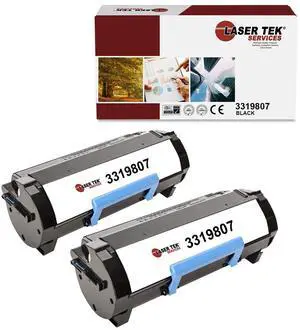 2Pk LTS 3319807 Black Compatible for DELL B3460 B3460DN Toner Cartridge
