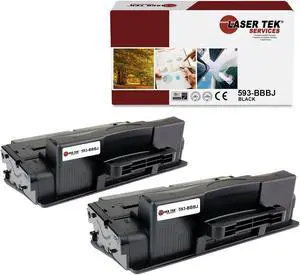 2Pk LTS B2375 593-BBBJ Black Compatible for Dell B2375dfw B2375dnf Cartridge