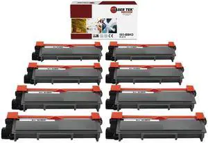 Laser Tek Services Compatible Toner Cartridge Replacement for Dell E310X 593-BBKD Works with Dell E310dw E514dw E515dn Printers (Black, 8 Pack) - 2,600 Pages