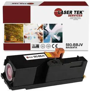 Laser Tek Services Compatible Toner Cartridge Replacement for Dell E525 593-BBJV (E525M) Works with Dell Multi-Function E525w Printers (Magenta, 1 Pack) - 1,400 Pages