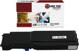 Laser Tek Services Compatible Toner Cartridge Replacement for Dell C3760 331-8432 Works with Dell C3760dn C3760n C3765dnf Printers (Cyan, 1 Pack) - 9,000 Pages