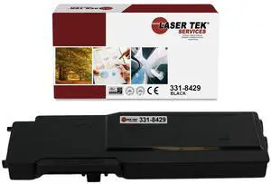 Laser Tek Services Compatible Toner Cartridge Replacement for Dell C3760 331-8429 Works with Dell C3760dn C3760n C3765dnf Printers (Black, 1 Pack) - 11,000 Pages