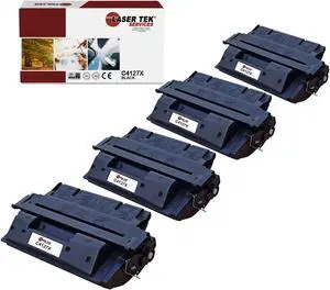 Laser Tek Services® HP C4127X (27X) Replacement Compatible Cartridge 4 Pack