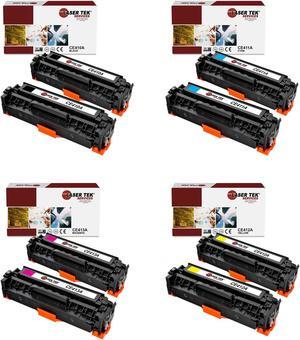 Laser Tek Services Compatible Toner Cartridge Replacement for HP 305A CE410A CE411A CE412A CE413A Works with HP Laserjet Pro M451dn M451dw M451nw M475dn Printers (Black, Cyan, Magenta, Yellow, 8 Pack)