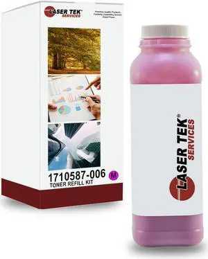 Laser Tek Services ® Magenta Toner Refill Kit for Minolta QMS 2400 2430 2450 2480 2500w 2530dl 1710587006 1710587-006
