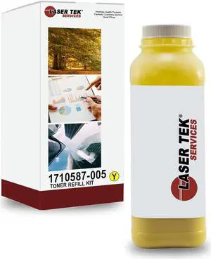 Laser Tek Services ® Yellow Toner Refill Kit for the Minolta QMS 2400 2430 2450 2480 2500w 2530dl 1710587005 1710587-005