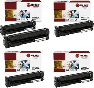Laser Tek Services Compatible Toner Cartridge Replacement for HP 414A W2020A W2021A W2022A W2023A Works with HP Color LaserJet Pro M454, MFP M479 Printers (Black, Cyan, Magenta, Yellow, 5 Pack)