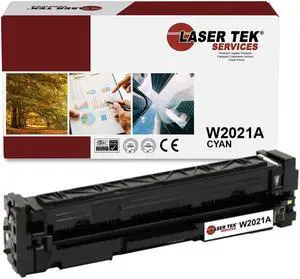 Laser Tek Services Compatible Toner Cartridge Replacement for HP 414A W2021A Works with HP Color LaserJet Pro M454, MFP M479 Printers (Cyan, 1 Pack) - 2,100 pages