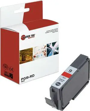 Laser Tek Services Compatible High Yield Ink Cartridge Replacement for Canon PGI-9 PGI9-RD Works with Canon Pixma MX7600 / iX7000, Pro9500 / Pro9500 Mark II Printers (Red, 1 Pack) - 930 Pages